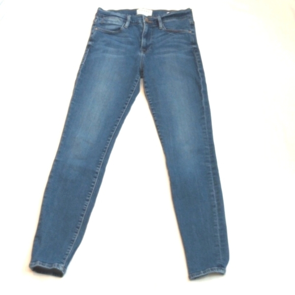 Frame Denim Womens Jeans Sz 26 Le High Skinny Stretch Fall Winter Boots Western - Picture 1 of 12